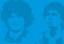 Homenaje a Diego Maradona en la ex ESMA