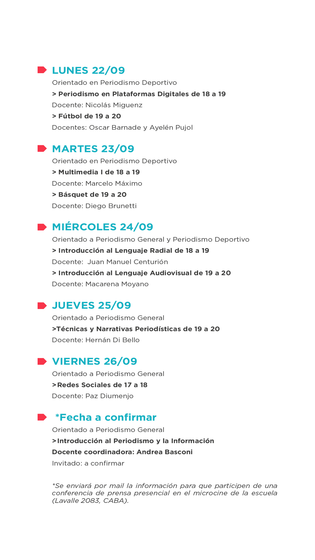 Semana del estudiante en Tea y Deportea